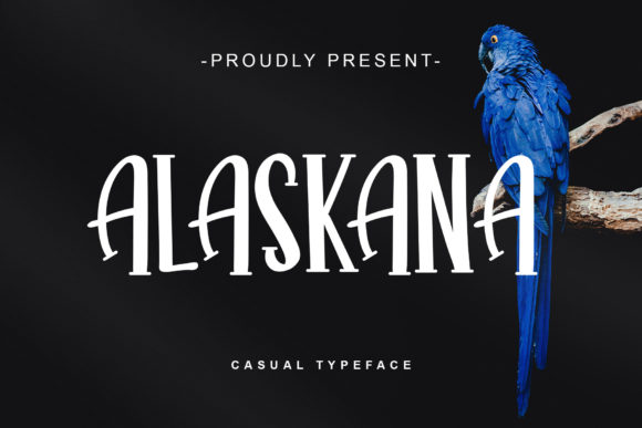 Alaskana: A Modern Display Font for Handmade Creations