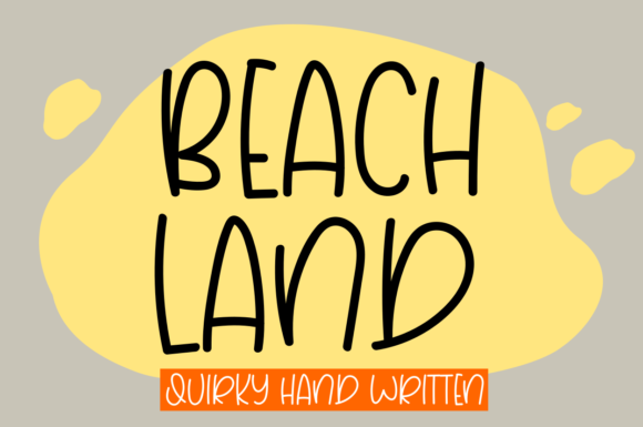 Beach Land Font for Stylish Craft and Design Projects