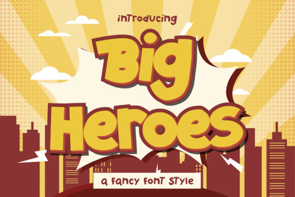 Big Heroes: A Playful Display Font for Creative Projects