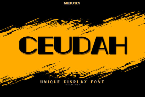 Ceudah: A Bold Display Font for Eye-Catching Branding