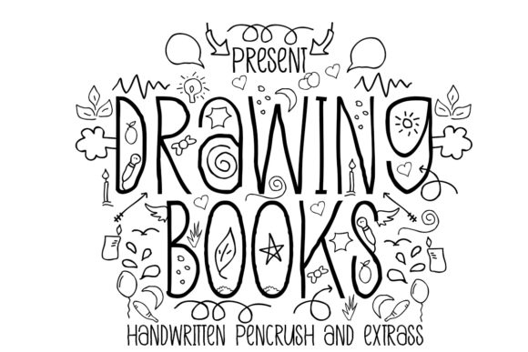 Drawing Books Font for Elegant Editorial Design