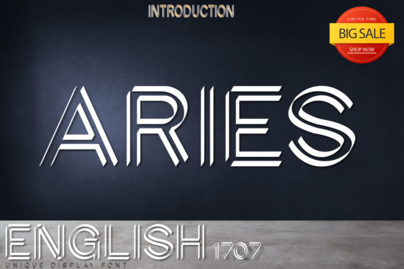English 1707: A Simple Display Font That Boosts Brand Identity