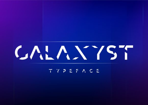 Galaxyst: A Geometric Display Font for Bold Branding