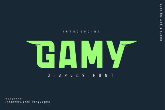 Gamy Font for Bold Branding and Eye-Catching Designs