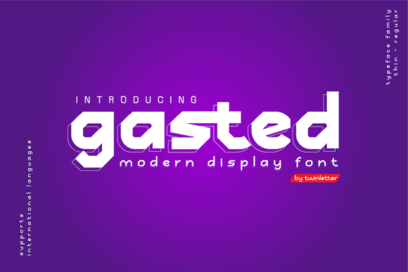 Gasted: A Futuristic Display Font for Bold Branding