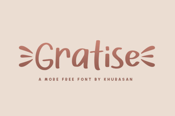 Gratise: A Modern Display Font for Editorial Projects