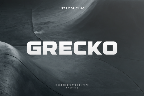 Grecko: A Bold Display Font for Creative Branding