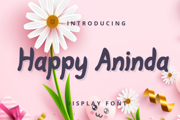 Happy Aninda Font for Handmade and Commercial Design Projects