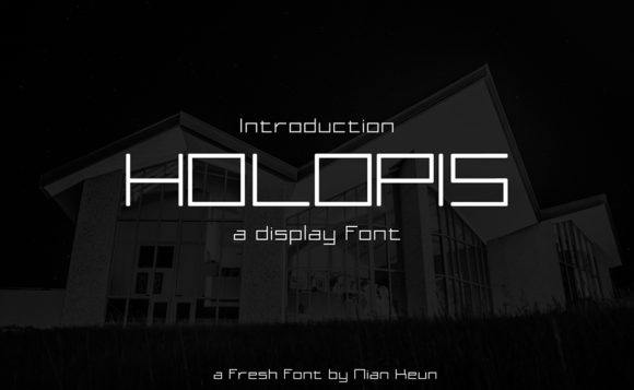 Holopis: A Futuristic Display Font for Modern Campaigns