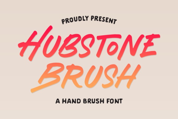 Hubstone Brush: A Cool, Urban Display Font for Casual Branding