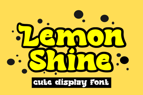 Lemon Shine Display Font for Web Design