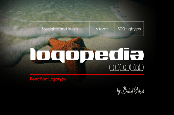 Logopedia Now: A Geometric Display Font for Bold Branding
