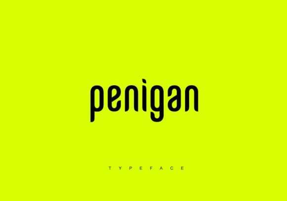 Penigan: A Minimalist Display Font for Creative Makers