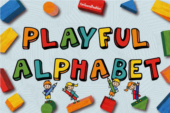 Playful Alphabet Font for Creative Projects