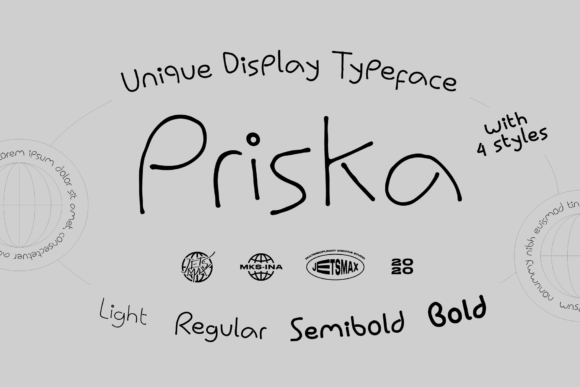 Priska: A Chic Display Font for Modern Branding