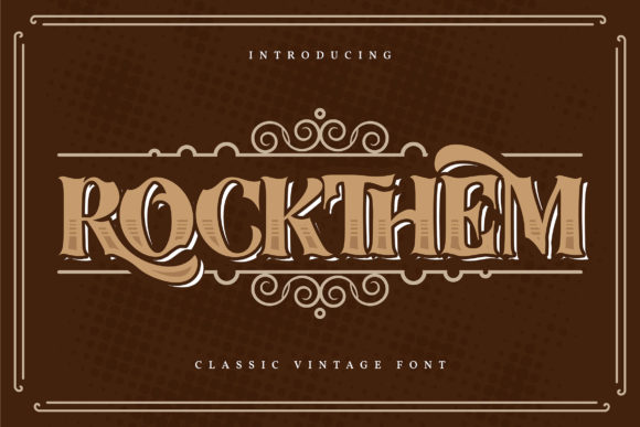 Rockthem: A Bold Display Font for Handmade Creations