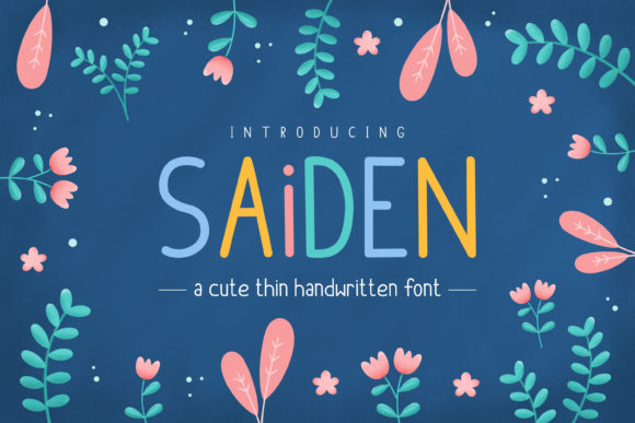 Saiden Font for Playful and Authentic Editorial Design