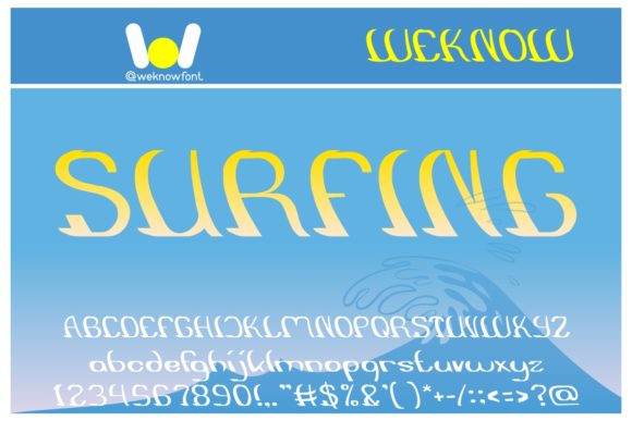 Surfing Font for Eye-Catching Editorial Design
