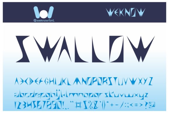 Swallow: A Spooky Display Font for Bold Branding