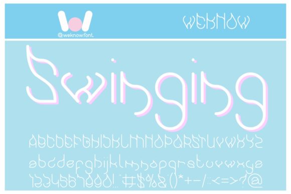 Swinging: A Whimsical Display Font for Editorial Creativity