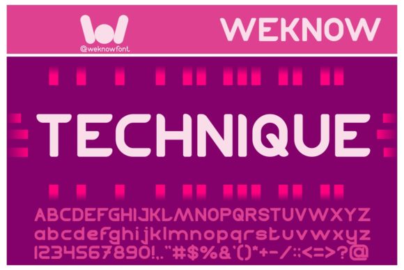Technique: A Cool Display Font for Creative Projects