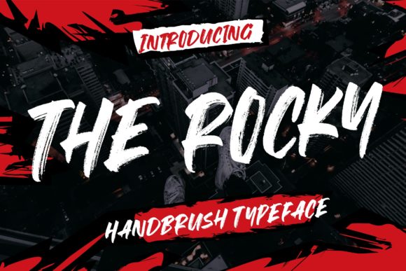 The Rocky: A Hand-Brush Font for Creative Makers