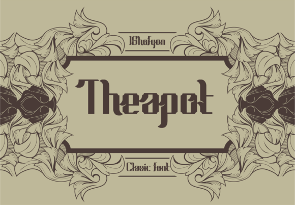 Theapot Display Font for Handmade Creations
