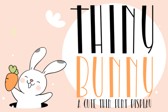 Thiny Bunny: A Delicate Display Font for Creative Projects