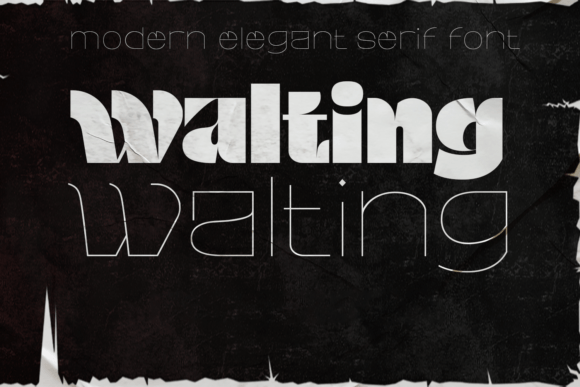 Walting: A Joyful Display Font for Creative Projects